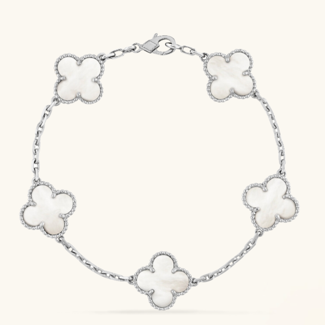 CLOVER | Bracelet blanc