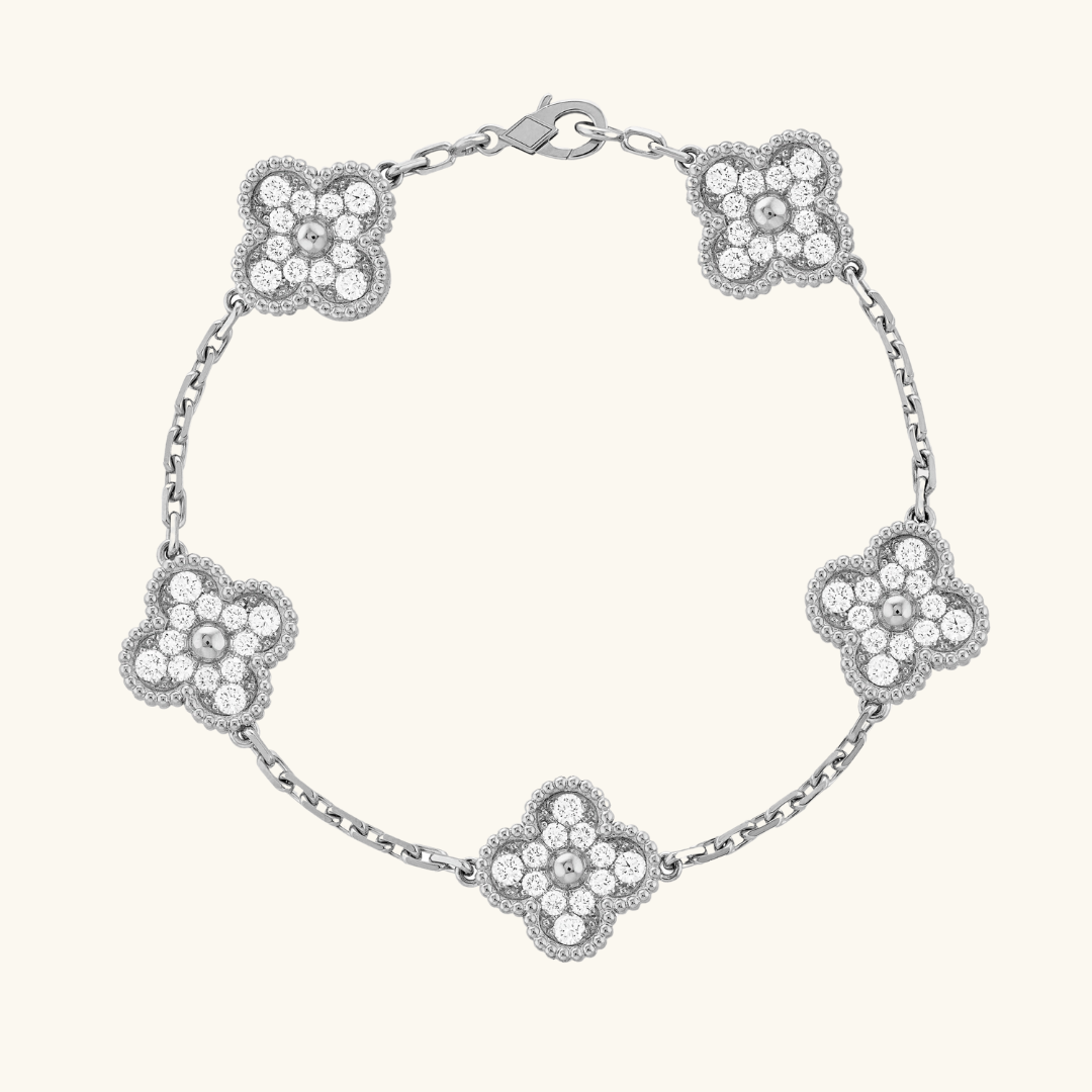 CLOVER | Bracelet Argent Prestige