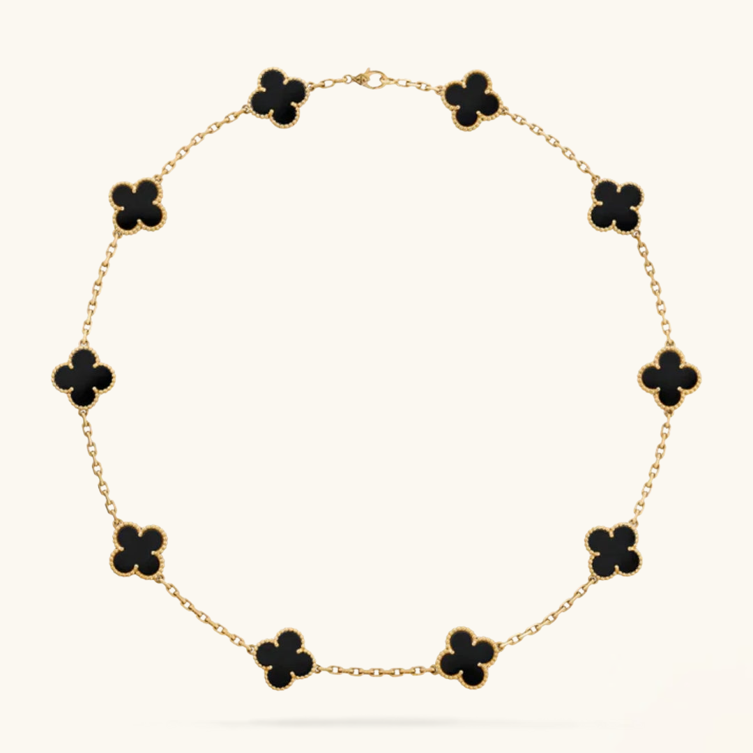 CLOVER | Collier Noir 10 Motifs