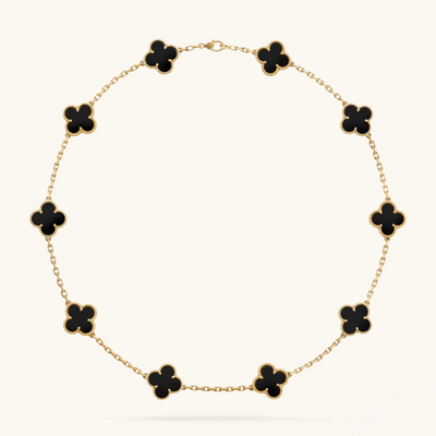 CLOVER | Collier Noir 10 Motifs