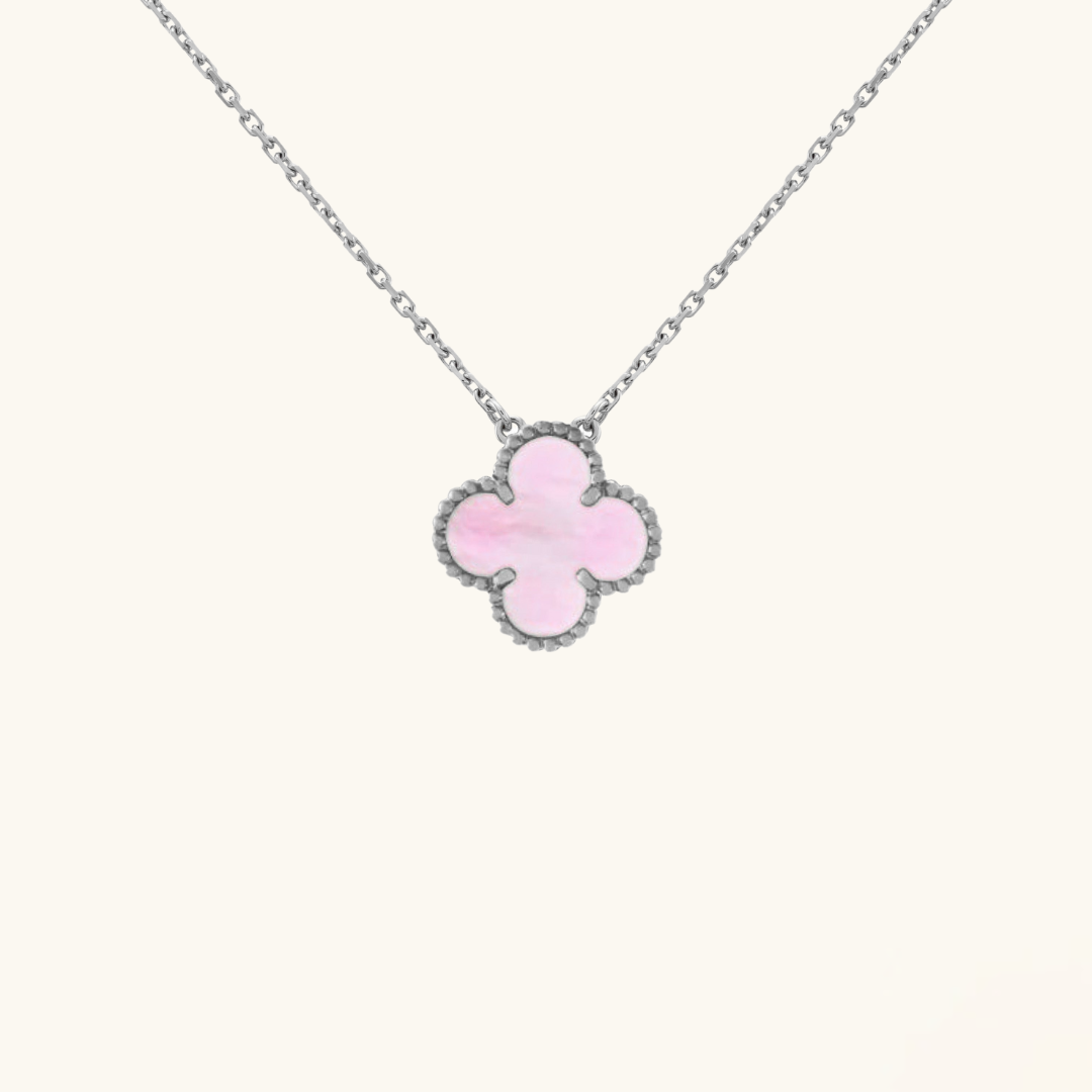 CLOVER | Collier Rose/Argent