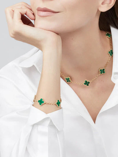 CLOVER | Collier 10 Motiv Vert