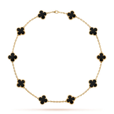 CLOVER | Collier Noir 10 Motifs