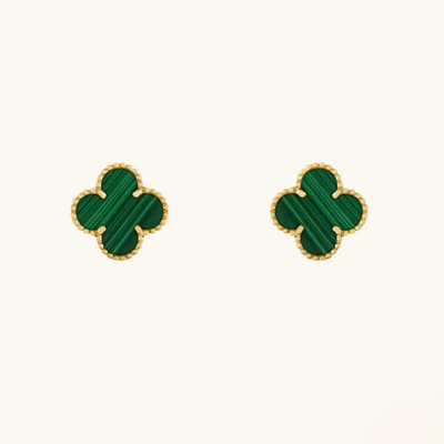 CLOVER | Boucles d’oreilles vertes
