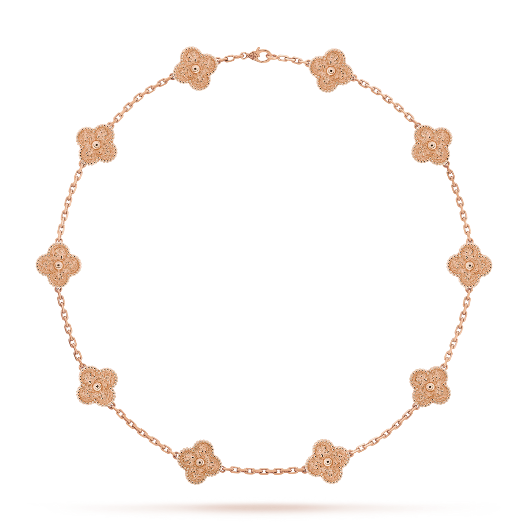 CLOVER | Collier 10 Motiv Pink