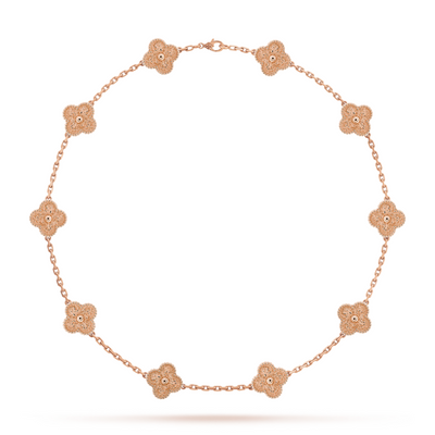 CLOVER | Collier 10 Motiv Pink