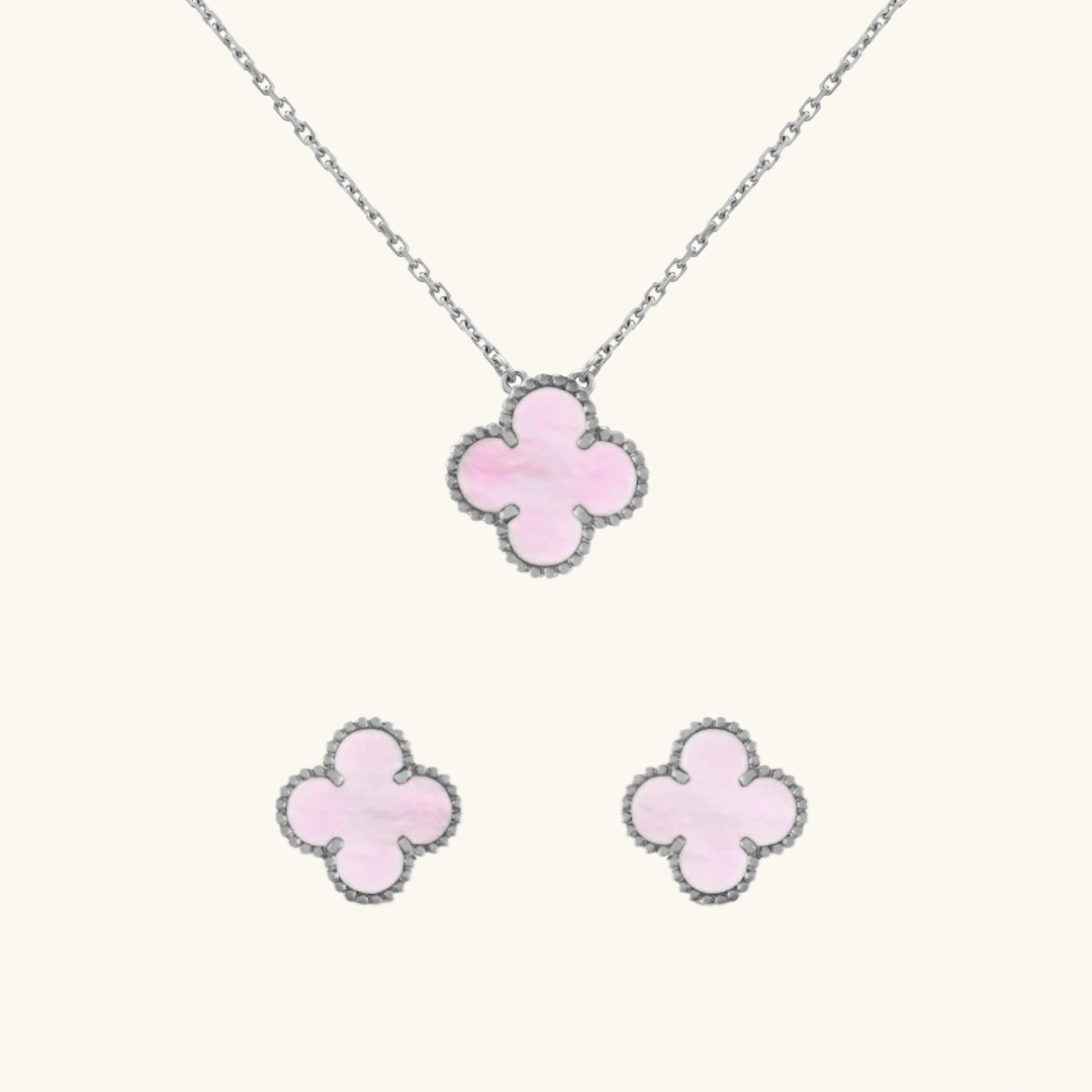 CLOVER | Pack Rose/Argent 2 Pièces
