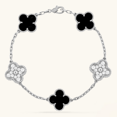 CLOVER | Bracelet Élégance Noir & Blanc
