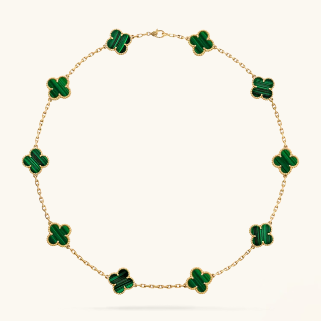 CLOVER | Collier 10 Motiv Vert