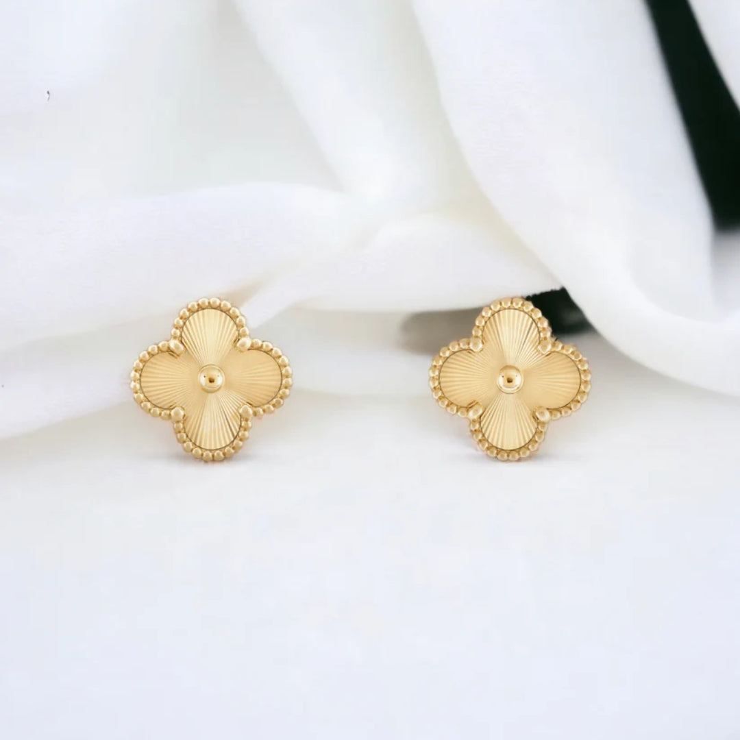 CLOVER | Boucles d’oreilles en or