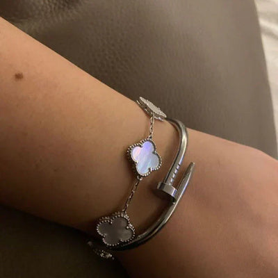 CLOVER | Bracelet blanc