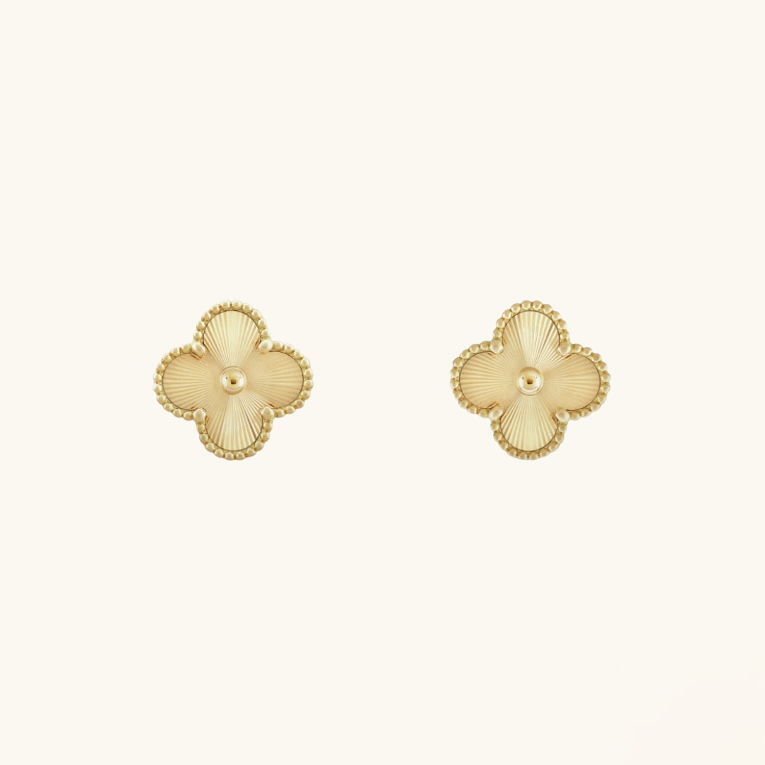 CLOVER | Boucles d’oreilles en or