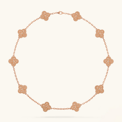 CLOVER | Collier 10 Motiv Pink