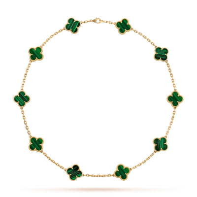 CLOVER | Collier 10 Motiv Vert