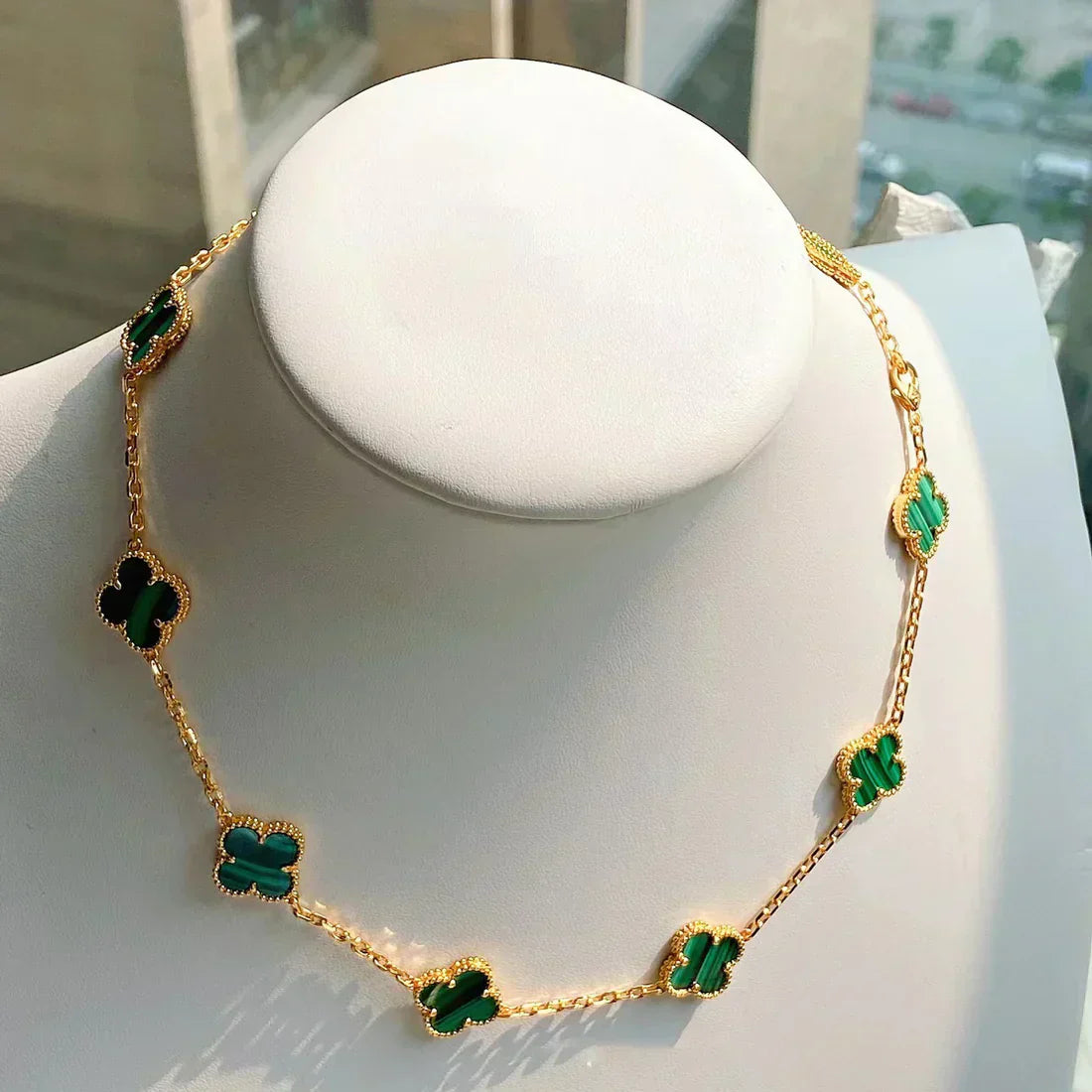 CLOVER | Collier 10 Motiv Vert