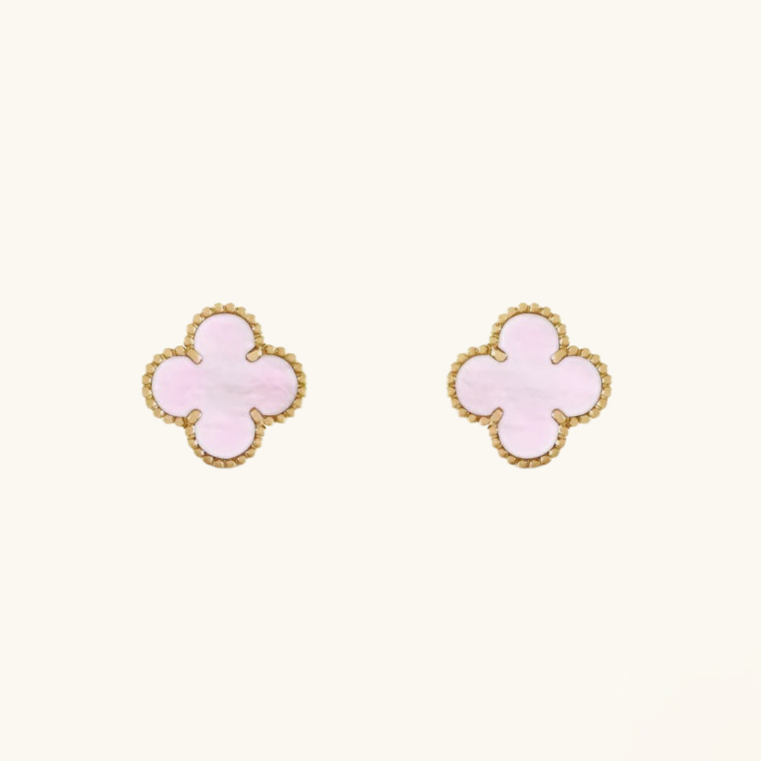 CLOVER | Boucles d’oreilles roses