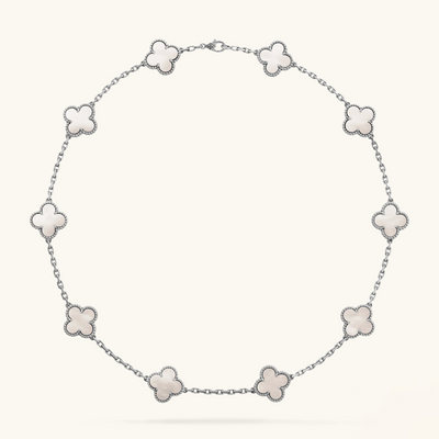 CLOVER | Collier Argent 10 Motifs