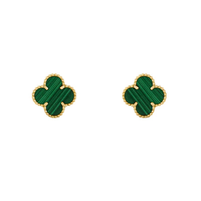 CLOVER | Boucles d’oreilles vertes