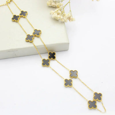 CLOVER | Collier Noir 10 Motifs