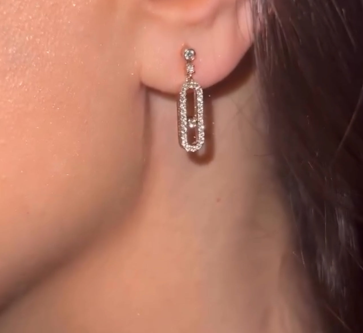 EXCLUSIVE | Boucles d’oreilles Myla Diamanté Hoop