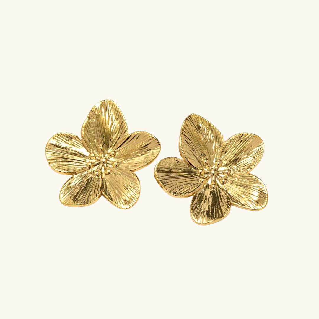 Boucles d’oreilles Jasmine en or
