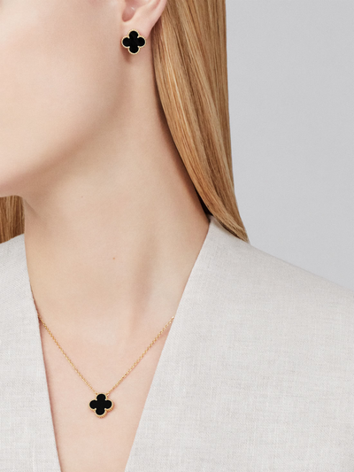 CLOVER | Collier Noir