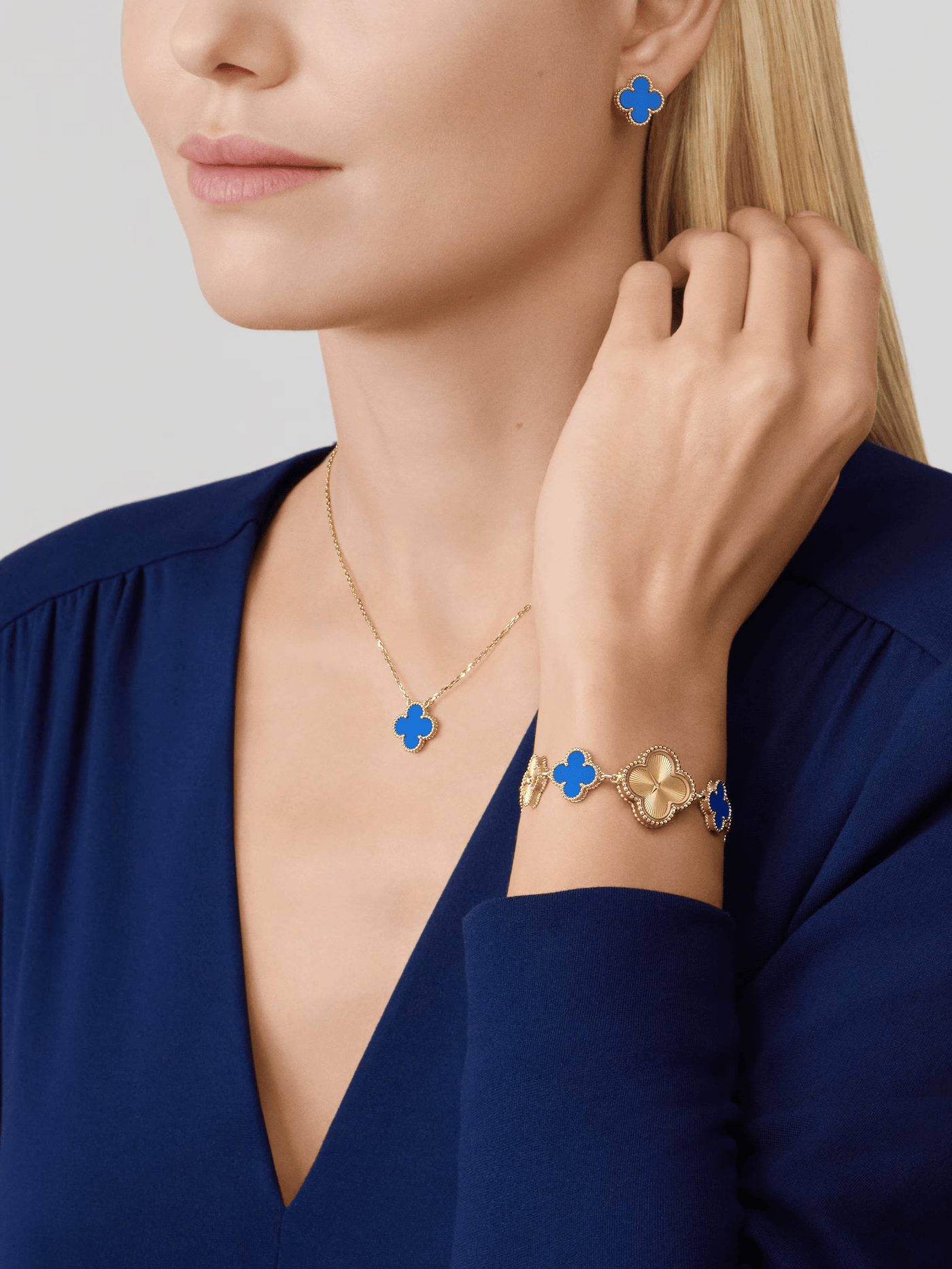 CLOVER | Collier Bleu