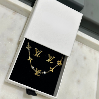 EXCLUSIF | Parure Lottie Or