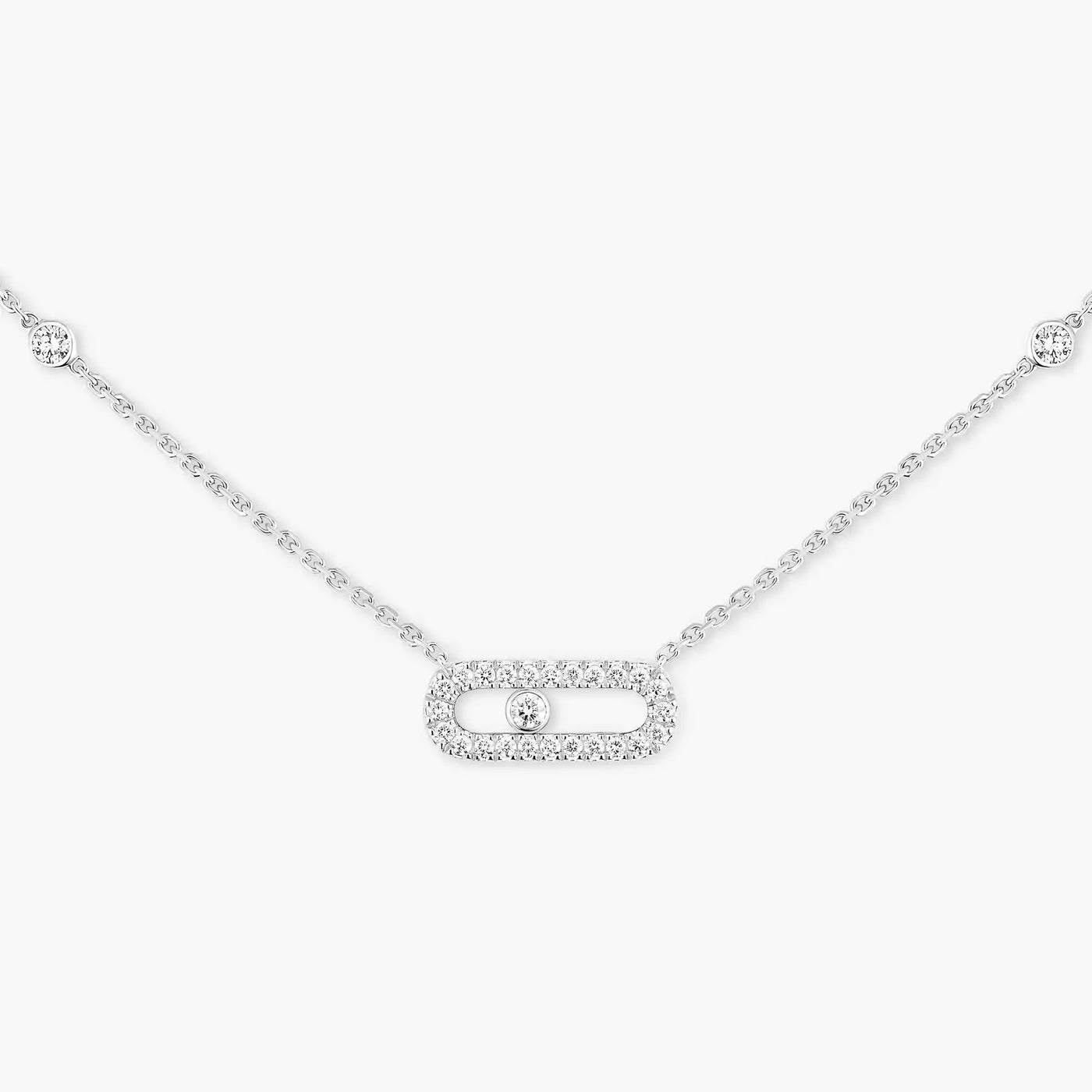EXCLUSIVE | Collier Mollyanne Diamanté Uno – Argent