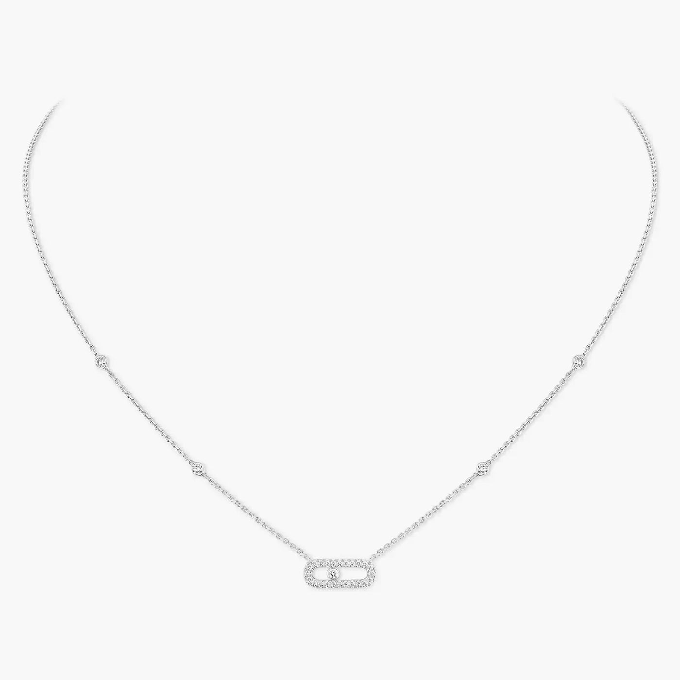 EXCLUSIVE | Collier Mollyanne Diamanté Uno – Argent